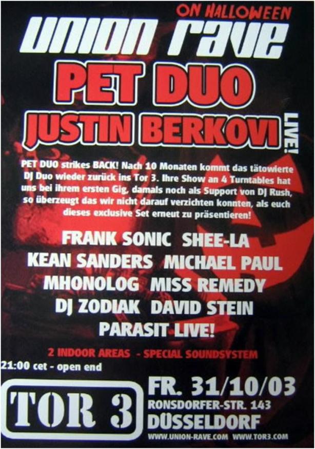 Pet Duo Live @ Union Rave (31.10.2003) 013111_2131_flyerunionr2